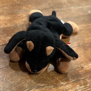 Ty Black and Brown Plush Dog Toy